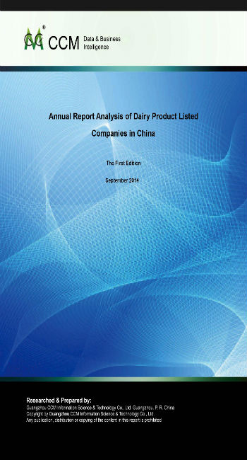 Annual Report Analysis of Dairy Product Listed Companies in China